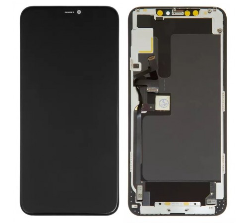 Дисплей для iPhone 11 Pro Max, черный, с рамкой, High Copy (OLED), GX OEM hard