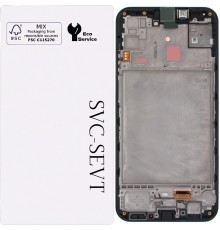 Дисплей для Samsung M156 Galaxy M15, черный, с рамкой, Original, сервисная упаковка, GH82-34683A