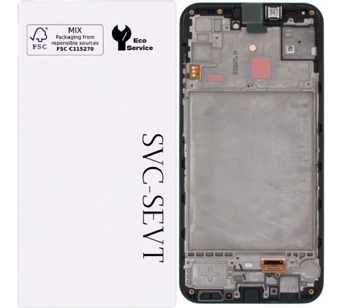 Дисплей для Samsung M156 Galaxy M15, черный, с рамкой, Original, сервисная упаковка, GH82-34683A
