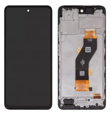 Дисплей для Tecno Spark 20 (KJ5), черный, с рамкой, High Copy, TXDI660QCEPX-53