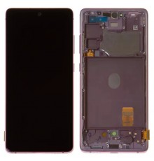 Дисплей для Samsung G780 Galaxy S20 FE, лавандовый, с рамкой, Original, сервисная упаковка, #GH82-24220C/GH82-24219C
