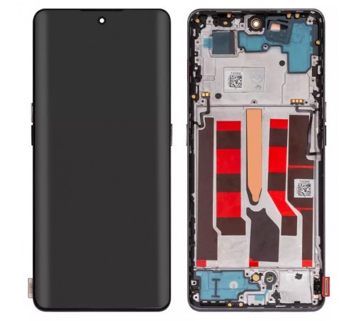 Дисплей для Oppo Reno 8T 5G, чорний, з рамкою, High Copy (OLED), CPH2505
