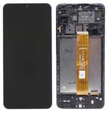 Дисплей для Samsung A125F Galaxy A12, черный, с рамкой, Original (PRC), A125F_REV0.1 FPC6509-1