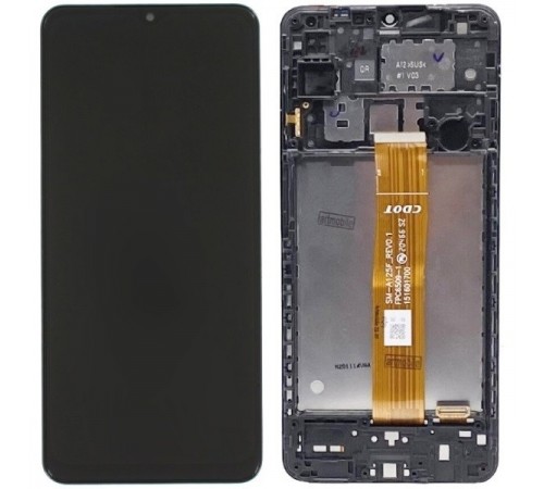 Дисплей для Samsung A125F Galaxy A12, черный, с рамкой, Original (PRC), A125F_REV0.1 FPC6509-1