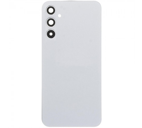Задняя панель корпуса для Samsung A346 Galaxy A34 5G, серебристая (Silver) + стекло камеры