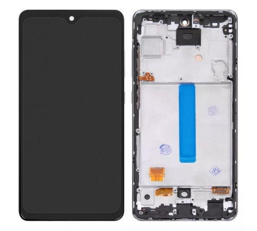 Дисплей для Samsung A525 Galaxy A52, A526 Galaxy A52 5G, чорний, з рамкою, High Copy з широким обідком, (OLED 6,3")