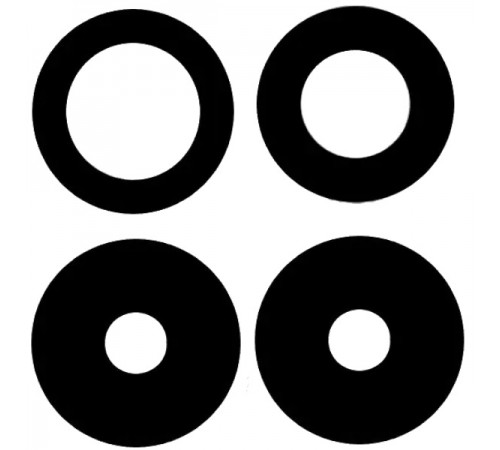 Скло камери для Realme 8 4G, 8 Pro, без рамки, маленьке, комплект 4шт.