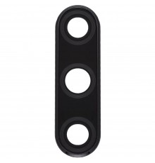 Скло камери для Honor 9X, 9X Pro, з рамкою, чорне (Midnight Black)