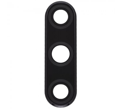 Скло камери для Honor 9X, 9X Pro, з рамкою, чорне (Midnight Black)