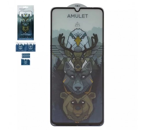 Захисне скло iNobi Amulet для Xiaomi Poco C65, Redmi 13C, Redmi 13C 5G, Full Glue, Anti-Static, чорний