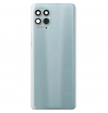 Задняя панель корпуса для Motorola Moto G100 XT2125, голубая (Iridescent Sky) + стекло камеры