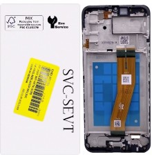 Дисплей для Samsung A025F/DS Galaxy A02s, M025 Galaxy M02s, черный, с рамкой, Original, с желтым шлейфом, (160,5x72 mm)