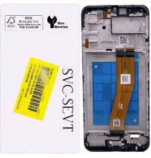 Дисплей для Samsung A025F/DS Galaxy A02s, M025 Galaxy M02s, черный, с рамкой, Original, с желтым шлейфом, (160,5x72 mm)
