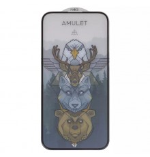 Захисне скло iNobi Amulet для Apple iPhone 14 Pro Max, Full Glue, Anti-Static, (без упаковки), чорне 