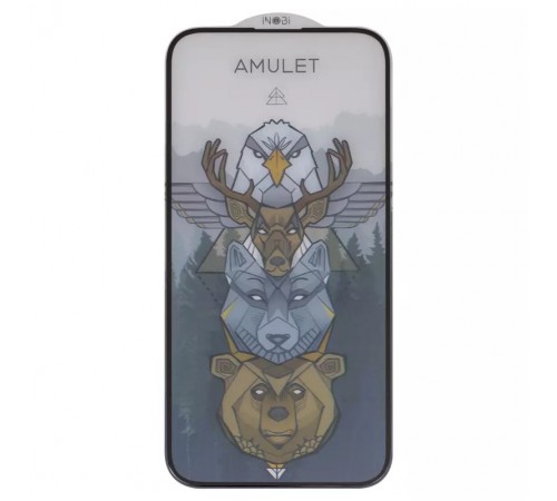 Защитное стекло iNobi Amulet для Apple iPhone 14 Pro Max, Full Glue, Anti-Static, (без упаковки), черный