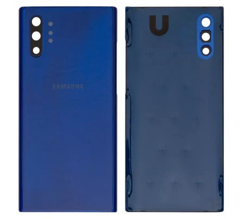 Задняя панель корпуса для Samsung N975F Galaxy Note 10 Plus, синяя (Aura Blue) + стекло камеры