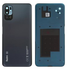 Задняя панель корпуса для Xiaomi Redmi Note 10 5G, серая + стекло камеры, graphite gray