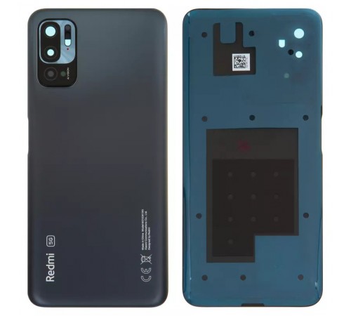 Задняя панель корпуса для Xiaomi Redmi Note 10 5G, серая + стекло камеры, graphite gray Задняя панель корпуса для Xiaomi Redmi Note 10 5G, серая + стекло камеры, graphite gray