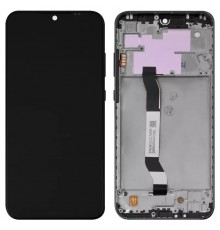 Дисплей для Xiaomi Redmi Note 8T, чорний, Лого Redmi, з рамкою, High Copy