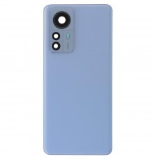 Задняя панель корпуса для Xiaomi 12 Pro, синяя + стекло камеры