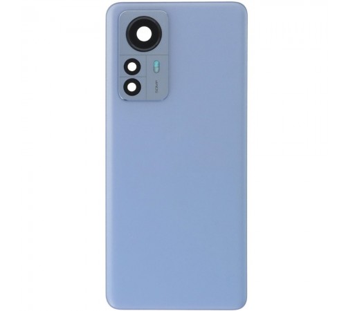 Задняя панель корпуса для Xiaomi 12 Pro, синяя + стекло камеры Задняя панель корпуса для Xiaomi 12 Pro, синяя + стекло камеры
