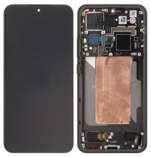 Дисплей для Xiaomi 15, чорний, з рамкою, зі сканером відбитка пальця (Touch ID), Original (PRC) 