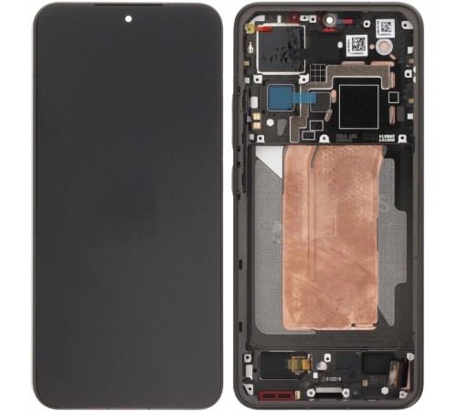 Дисплей для Xiaomi 15, чорний, з рамкою, зі сканером відбитка пальця (Touch ID), Original (PRC) 