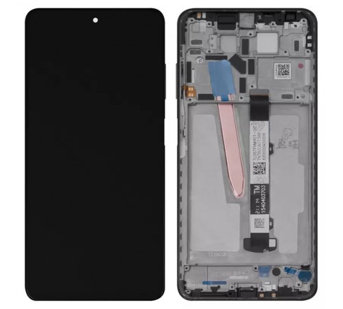 Дисплей для Xiaomi Poco X3 NFC, Poco X3 Pro, чорний, з рамкою, Copy