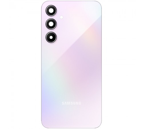 Задняя панель корпуса для Samsung A556 Galaxy A55, розовая (Lilac) + стекло камеры