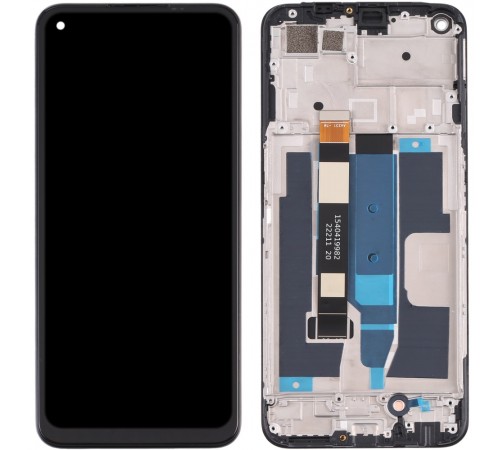 Дисплей для Realme 8 5G, 8S 5G, чорний, з рамкою, High Copy