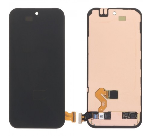 Дисплей для Google Pixel 9 Pro, чорний, з рамкою, зі шлейфом сканера відбитка пальця (Touch ID), Original (PRC), GR83Y, GEC77, GWVK6