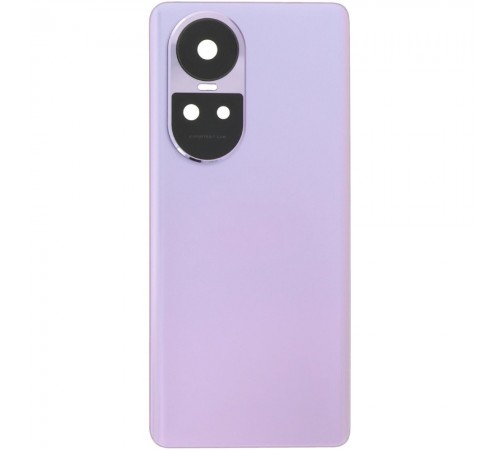 Задняя панель корпуса для Oppo Reno 10 Pro, фиолетовая (Glossy Purple), Copy + стекло камеры