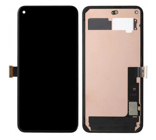 Дисплей для Google Pixel 5, чорний, з рамкою, Original (PRC) (переклеєно скло)