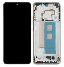 Дисплей для Xiaomi Poco F5 Pro, Redmi K60, білий (White), з рамкою, Copy (TFT)