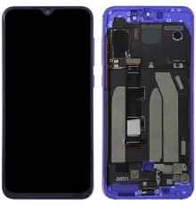 Дисплей для Xiaomi Mi 9 SE, синій (Blue), з рамкою, Original (PRC), M1903F2G