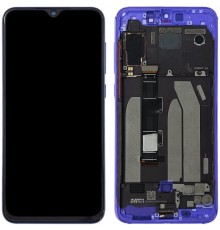 Дисплей для Xiaomi Mi 9 SE, синий (Blue), с рамкой, Original (PRC), M1903F2G
