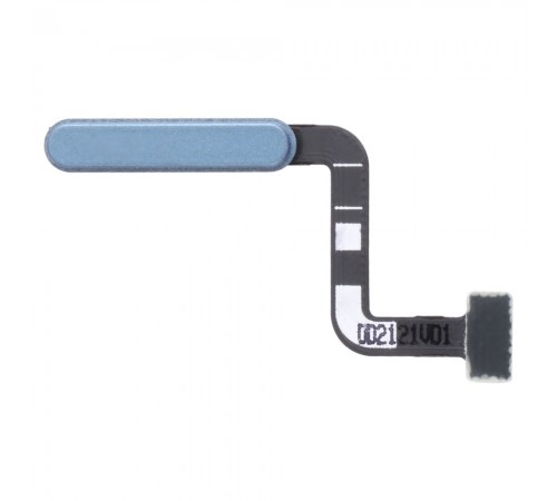 Шлейф для Samsung A326 Galaxy A32 5G, кнопки увімкнення, сканера відбитка пальця (Touch ID), синій (Awesome Blue), Original (PRC)