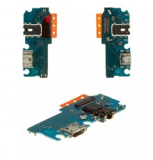 Шлейф для Samsung A022F Galaxy A02, коннектора зарядки, коннектора наушників, мікрофона, плата зарядки, High Copy