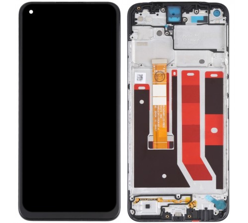 Дисплей для Oppo A53 4G (2020), A53s, A32, A33 (2020), чорний, з рамкою, Original (PRC), CPH2127, CPH2131, BV065WBM-L03-MB00/BV065WBM-L03-MB01