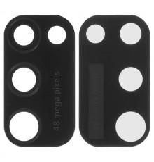 Стекло камеры для Samsung M215 Galaxy M21, черное, без рамки