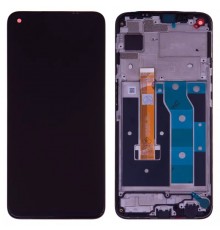 Дисплей для Realme 6, чорний, з рамкою, High Copy, RMX2001, #DI0649JN00