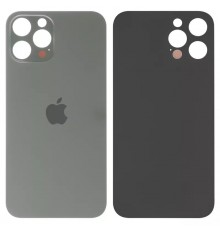 Задняя панель корпуса для iPhone 12 Pro Max, серая, нужно снять стекло камеры, small hole, graphite