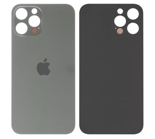 Задняя панель корпуса для iPhone 12 Pro Max, серая, нужно снять стекло камеры, small hole, graphite