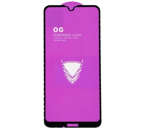 Защитное стекло для Motorola Moto G7 XT1962, Moto G7 Plus XT1963, совместимо с чехлом, Full Glue, (без упаковки), черный