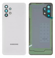 Задняя панель корпуса для Samsung A325 Galaxy A32, белая (Awesome White) + стекло камеры