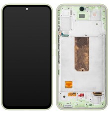 Дисплей для Samsung A546 Galaxy A54 5G, зеленый, с рамкой, High Copy original LCD size, (OLED)
