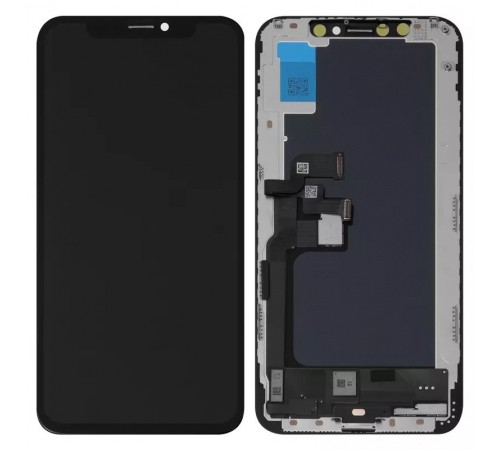 Дисплей для iPhone XS, чорний, з рамкою, Copy (TFT), JK