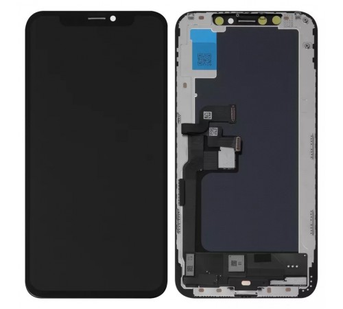 Дисплей для iPhone XS, черный, с рамкой, Copy, (TFT), JK