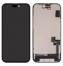 Дисплей для iPhone 15, черный, с рамкой, Copy, (TFT), ZY, LTPS