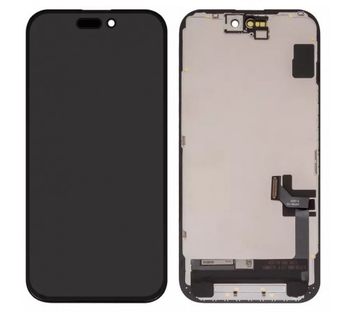 Дисплей для iPhone 15, черный, с рамкой, Copy (TFT), ZY, LTPS